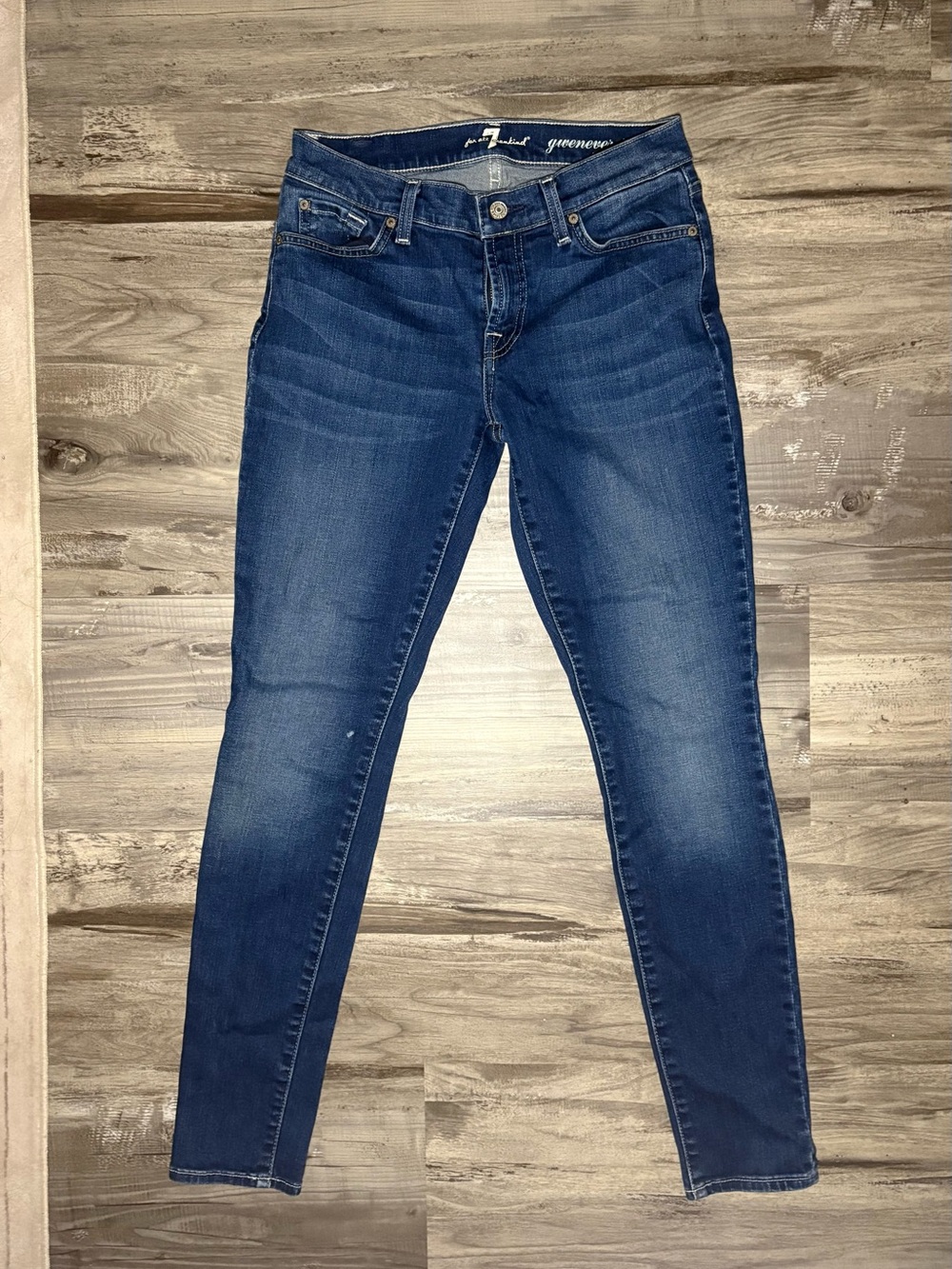 7 For All Mankind Dark Blue Women's Skinny Jeans